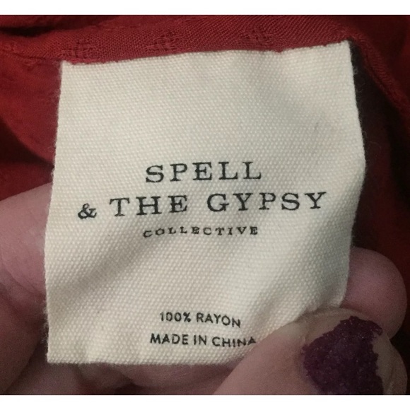 SOLD Spell & the Gypsy Collective peasant shirt S - Picture 4 of 5